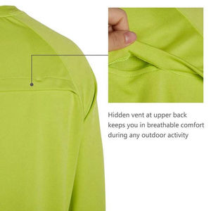 เสื้อตกปลาแบบซับลิเมชั่นกันน้ำสั่งทำพิเศษ OEM แขนยาว แห้งเร็ว UPF 50 ป้องกันรังสียูวี 100% โพลีเอสเตอร์ เสื้อผ้าระบายอากาศสำหรับผู้ชาย - Product Image 6