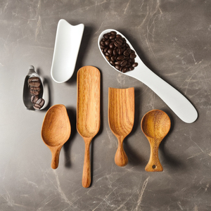 Wooden Kitchen <b>Measuring</b> Spoon Set 4 Pcs Scoop Spice Measure <b>Tools</b> for Tea Coffee Sugar jar use for home hotel restaurant - Product Image 6