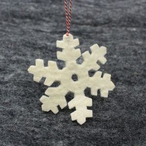Handmade Felt Snowflake Ornament | - Product Image 5