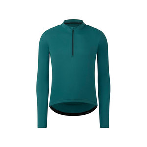 เสื้อปั่นจักรยานแขนยาวสีเขียวอมฟ้าสำหรับผู้ชายผู้หญิงสวมใส่เพื่อประสิทธิภาพในการออกกำลังกาย - Product Image 1