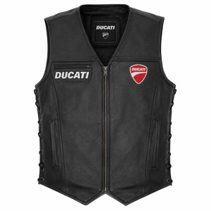 Nuevo chaleco de cuero 100% vacuno para hombre Ducati, regalo para él - Product Image 1