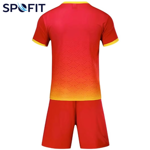 SPOFIT ชุดฟุตบอลสำหรับผู้ใหญ่แบบไม่จำกัดเพศสีดำพิมพ์ลายเรขาคณิตแขนสั้นปกติระบายความชื้นป้องกันแบคทีเรียระบายอากาศได้ - Product Image 6