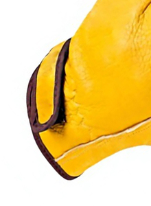 Gants de travail pour hommes en cuir de vachette résistant à l'eau, antidérapants, anti-perforation, avec manchette de sécurité pour la construction, le jardinage, imperméables - Product Image 5