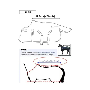 Ventes en gros de couvertures pour chevaux imperméables sur mesure multicolores avec options de rembourrage en coton personnalisées les plus vendues - Product Image 4