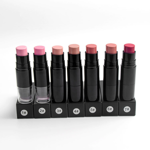 7 Colors Cream <b>Blush</b> Stick with Built-in Brush, Buildable Natural Flush for Cheeks, Lips & Eyes - Product Image 5