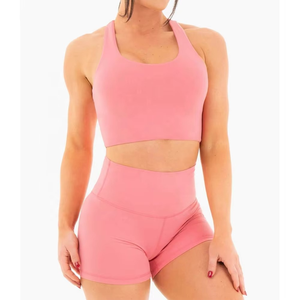 2026 Custom Sublimation Cotton Women's Yoga Set <b>One</b> Set Short Lightweight High Quality Sportswear in Latest Style on Sale - Product Image 2