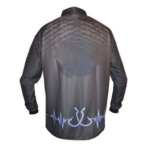 Chemises de pêche pour hommes en spandex/polyester respirantes, nouvelle conception, protection UV UPF 50, sublimation intégrale, manches longues, séchage rapide - Product Image 2