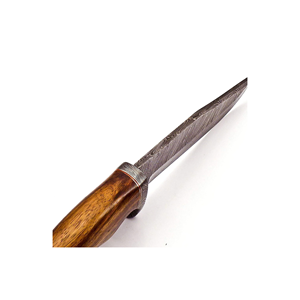 Cuchillo Bowie de Acero de Damasco con Mango de Palisandro de PAK ENTERPRISES, Envío Rápido, Hoja Fija para Supervivencia y Caza al Aire Libre - Product Image 5