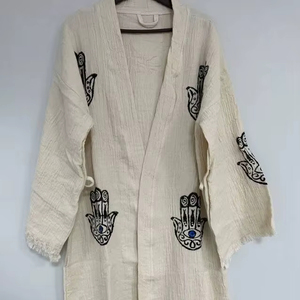 Robes plissées au design élégant, manteau pour femme, robe longue décontractée pour le quotidien, kimono, caftan, robe de soirée et de détente grande taille, abaya de Dubaï - Product Image 1