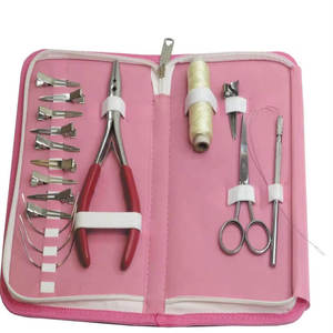 Kit d'outils pour extensions capillaires en plastique, ensemble d'installation et de retrait avec pinces, peignes et pincettes, kit d'outils robustes pour extensions capillaires - Product Image 2