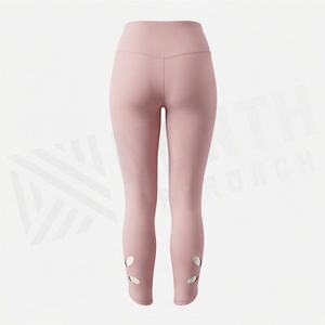 Leggings de Yoga Personalizables para Mujer, de Alta Calidad, Cintura Media, para Entrenamiento Físico, Pantalones Deportivos con Estampado Sólido, Varios Colores - Product Image 2