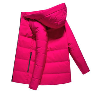 Manteaux d'hiver à capuche en duvet de canard, coupe ample, avec logo personnalisé des fabricants d'origine, prix de gros - Product Image 5