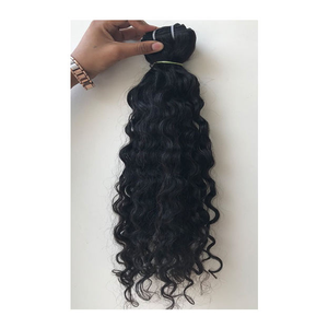 Cabello Rizado Natural Indio Virgen 100% |   Extensiones de Cabello Humano Virgen de Templo de Primera Calidad, Sin Procesar, Fabricadas en India - Product Image 1