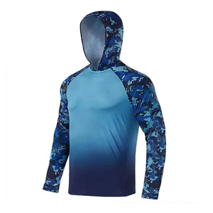 Sudadera con Capucha para Hombre, Diseño Nuevo, para Pesca, con Bolsillos, Diseño OEM, Ligera, de Manga Larga, Secado Rápido, Impermeable, Transpirable, UPF 50 - Product Image 2
