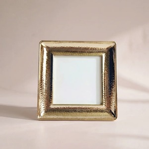 Gold Metal Square Frame With <b>Pressed</b> <b>Flowers</b> Vertical Decorative Art - Product Image 5