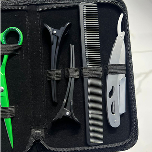 Professional Stainless Steel <b>Barber</b> <b>Set</b> Right-Handed Scissors Long Handle 28 Teeth Sharp Blade Tips Stainless Steel 6CR13 Hair - Product Image 2