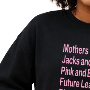 Sudadera Negra de Cuello Redondo, Informal, de Manga Larga, para Mujer, Ropa de Calle para el Día a Día, Estilo de Vida, Ropa Cómoda para Uso Diario - Product Image 4