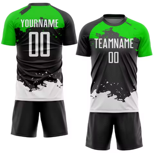 Uniforme de Fútbol 100% Poliéster, Conjuntos Deportivos Transpirables de Primera Calidad con Logotipo, Nombre del Equipo, Servicio OEM - Product Image 6