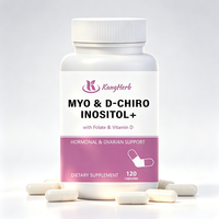 Complément alimentaire à base de myo-inositol en capsules, favorise une fonction ovarienne saine et un équilibre hormonal pour les femmes, source alimentaire naturelle et végétalienne.
