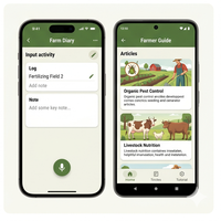 Aplicación RoyalCraft Enterprise para Gestión de Cultivos y Ganadería, Agricultura Inteligente, Meteorología y Alertas para IOS/Android/Linux/Mac