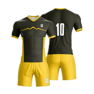 Conjunto de Uniforme de Fútbol de Diseño Personalizado para Hombre y Mujer, Ligero, Transpirable, de Secado Rápido, Proveedor de Ropa Deportiva de Poliéster para Equipos - Product Image 4