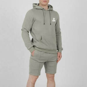 Ensemble de short et sweat à capuche décontracté léger et respirant 100% coton, style personnalisé, nouveau modèle pour hommes, fabriqué au Pakistan - Product Image 2