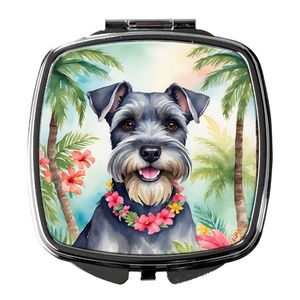 Miroir de maquillage de voyage décoratif compact Luau pour femmes miroir de poche pliable cadeau pour les filles - Product Image 1