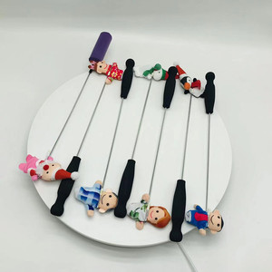 Juego de marionetas navideñas de peluche personalizadas con varilla, con Santa y personajes, de 11 cm a 30 cm, tela súper suave para niños de 3 años en adelante, unisex. - Product Image 3
