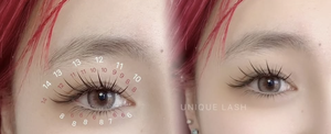 ขนตาปลอมอนิเมะแหลมคมสำหรับร้านเสริมสวยแบบมืออาชีพส่วนขยายจุดสีดำขนาด0.07มม. - Product Image 4