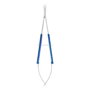 Tijeras Quirúrgicas Castroviejo de Precisión Mundial para ORL, 160 mm, Punta Micro Fina, Carburo de Tungsteno TC, Certificación CE - Product Image 1