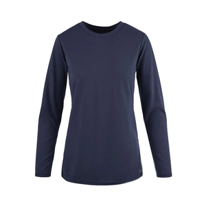 T-shirt de sous-blouse médicale à manches longues pour femme, confortable, extensible, chaud, uni, en tissus doux - Product Image 1