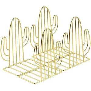 High Quality Heavy-Duty Iron Bookends Decorative Metal <b>Book</b> <b>Ends</b> Holder for Bookshelves Stopper for Secure <b>Book</b> Storage - Product Image 1