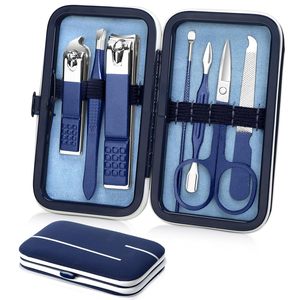 Professional Manicure Set Stainless Steel <b>Nail</b> Clippers Kit With Case Purple Handle Durable Grooming Tools For <b>Nail</b> Care - Product Image 5