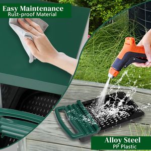 Cestello Nido per Galline Ovaiole a 2 Scomparti in Plastica Verde, Tipo A e Tipo H, per Pollaio - Product Image 3
