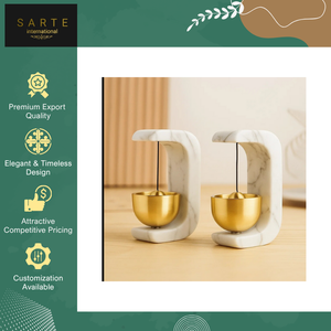 Proveedor Confiable, Calidad Premium, Decoración Espiritual Tradicional y Moderna para el Hogar, Campana de Puerta de Mármol Antigua de Feng Shui, Fundición a Presión - Product Image 5