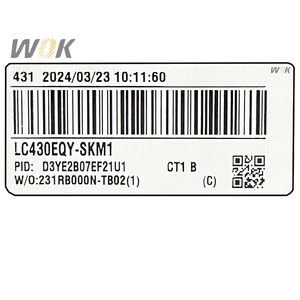 Écran de télévision populaire de <span class=keywords><strong>43</strong></span> <span class=keywords><strong>pouces</strong></span> pour remplacement de panneau TFT LCD LC430EQY-SKM1, résolution 3840x2160, écran TV à fixation rapide - Product Image 6