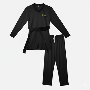 Uniforme de Taekwondo para Entrenamiento, 100% Algodón, Transpirable, Ecológico, Duradero, Ajustado, Manga Larga, Dobok de Artes Marciales, Suministro OEM - Product Image 1