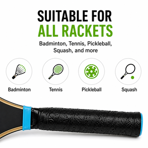 Bande de caoutchouc pour poignée de raquette de pickleball et de tennis P&P - Design uni, durable, épaisse, imperméable, souple, accessoires flexibles - Product Image 6