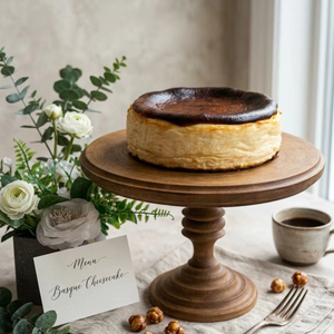 Support à gâteau réglable en bois, écologique et fait main, pour boulangeries et événements - Product Image 1