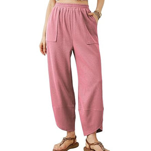 Daily Wear <b>Pants</b> Women Cotton Blend <b>Summer</b> <b>Pants</b> Mid Waist Straight Leg Women Trendy <b>Summer</b> Trousers Lightweight Loose Fit - Product Image 1