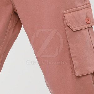 Pantalon cargo décontracté pour homme, design personnalisé, nouvelle collection, haute qualité, coupe droite, léger, couleur unie, confortable, 100% coton, respirant - Product Image 6