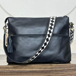 Sac fourre-tout de luxe 2026 en cuir de vachette artisanal et estampé, motif à carreaux, en cuir véritable style western, sac à bandoulière pour femme, sac de voyage - Product Image 5