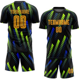ชุดฟุตบอลสุดฮิต สีน้ำเงิน เสื้อทีมแขนสั้น แห้งเร็ว พิมพ์ลายแบบซับลิเมชั่น สำหรับผู้ใหญ่ ทุกเพศ ทุกฤดูกาล ขายส่ง - Product Image 5