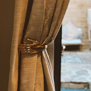 Handmade Brass <b>Curtain</b> Tieback Decorative Bow Holdback Wall <b>Hook</b> Luxury Drapery Accessory for Home Hotel Restaurant Décor - Product Image 4