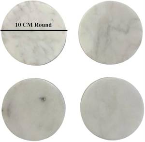 Elegant Modern Luxury Designer <b>Marble</b> <b>Coaster</b> Set High Quality Drink <b>Coasters</b> Eco-Friendly Fine Polished Surface FAIZA CRAFT - Product Image 3