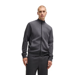 Chándal moderno de sublimación para hombre con cremallera, ropa deportiva de manga larga con top con cremallera y pantalones a juego para entrenamiento deportivo. - Product Image 4