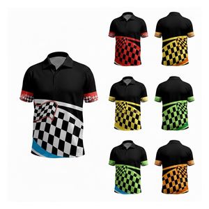 Chemises de course en polyester de haute qualité, chemises de course F1, chemises de team pit, vêtements de sport automobile à manches courtes, séchage rapide, respirantes, unisexes - Product Image 6