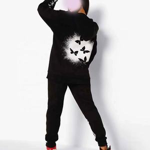 Gran oferta de ropa de entrenamiento, conjunto de 2 piezas, ropa de gimnasio, trajes para correr, chándal informal deportivo de lana cálido para Invierno para mujer - Product Image 1