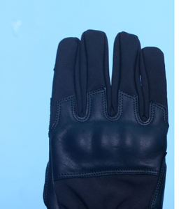 Gants de moto en cuir noir en gros, protection complète des doigts, toutes saisons, ventilés, avec sangle réglable, logo personnalisé OEM - Product Image 5
