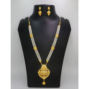 Indian Antique Jewelry Gold Plated Trendy Pure Brass Indian <b>Bridal</b> Wedding Wear Jewelry High Quality <b>Necklace</b> <b>Set</b> - Product Image 6
